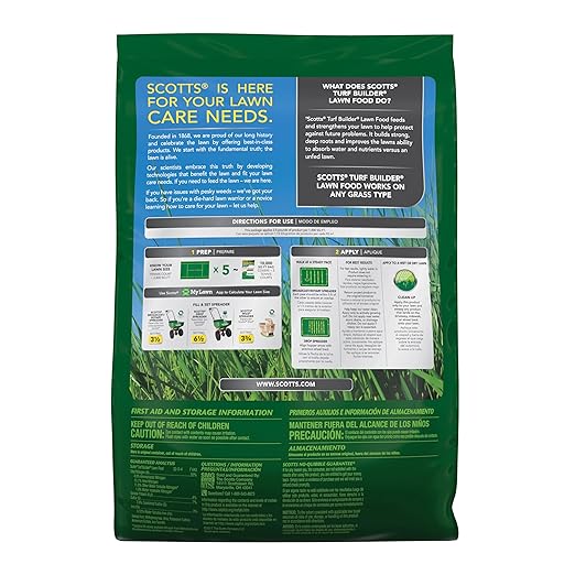Scotts Turf Builder Lawn Food - Fertilizer for Grass For All Grass Types 15000 sq. ft. 37.50 lb.