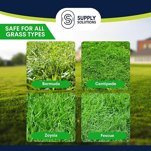 Supply Solutions 25-7-12 Lawn and Turf Fertilizer - 15% Slow Release Nitrogen Lawn Fertilizer for All Grass Types Shrubs - Turf Builder Plant Food Covers 6250 sq.ft (25lbs)