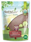 Food to Live Organic Broccoli Seeds for Sprouting 1.5 Pounds – Non-GMO Vegan Kosher Sirtfood Bulk. Rich in Sulforaphane Vitamin C. Grow Sprouts Microgreens for Salads and Sandwiches