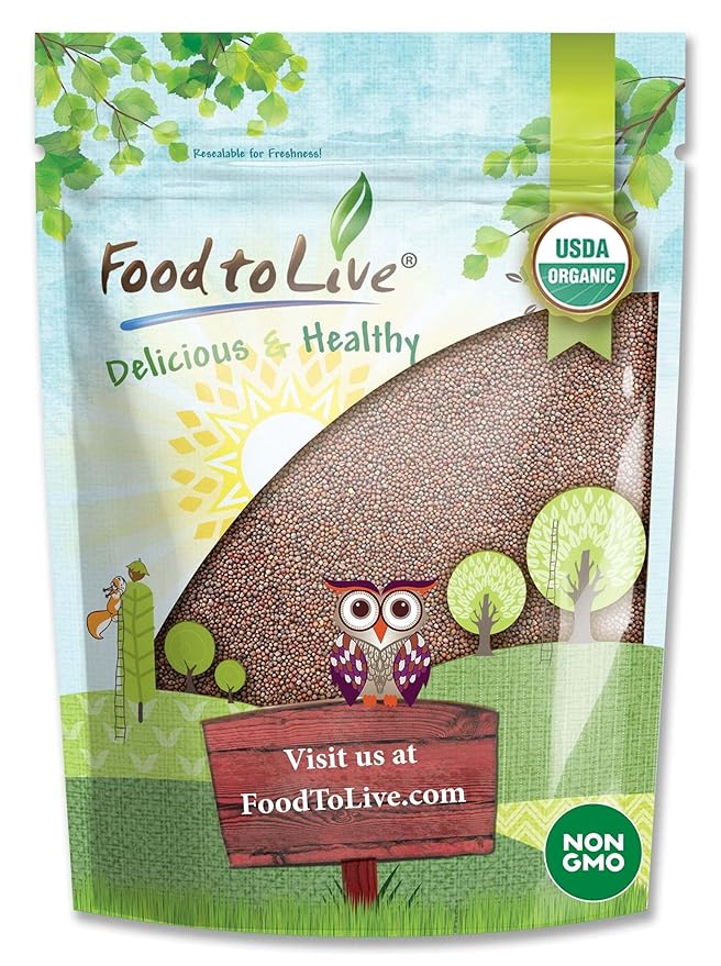 Food to Live Organic Broccoli Seeds for Sprouting 2.5 Pounds – Non-GMO Vegan Kosher Sirtfood Bulk. Rich in Sulforaphane Vitamin C. Grow Sprouts Microgreens for Salads and Sandwiches