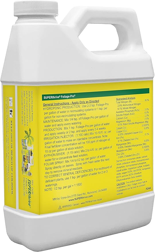 Dyna-Gro Foliage-Pro Nutrient 1 Qt (DYFOL032)