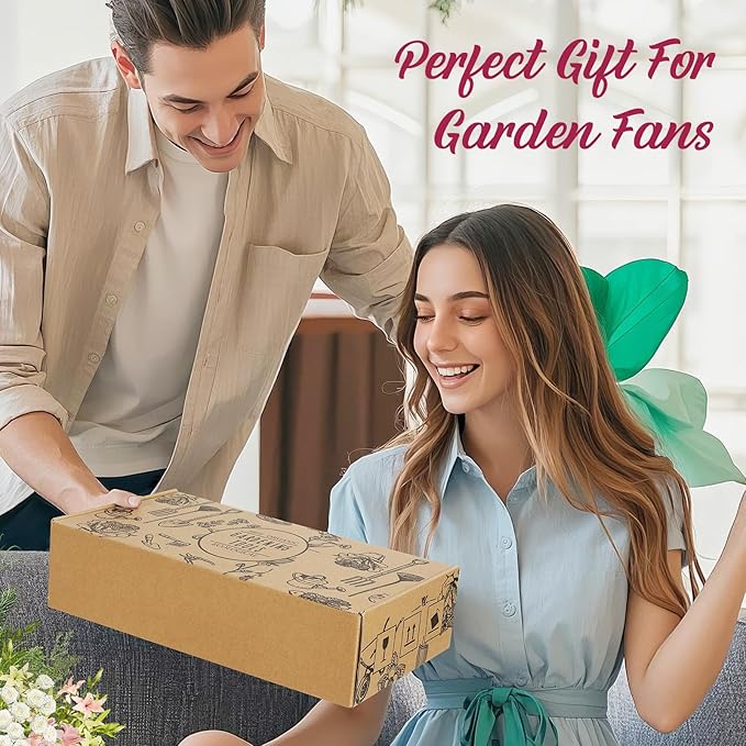 Housolution 900D Standable Gardening Tool Bag and 10 PCS Gardening Tool Set with Large Garden BagFloral Pattern Gardening Tool Set Gifts for WomenHome Tools Organizer Garden Tool Kit Holder