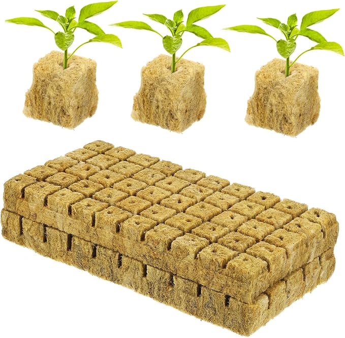 BESPORTBLE 100pcs Soilless Culture Plant Cubes Hydroponic Planting Cubes Air Permeability Water Retention for Indoor Gardening