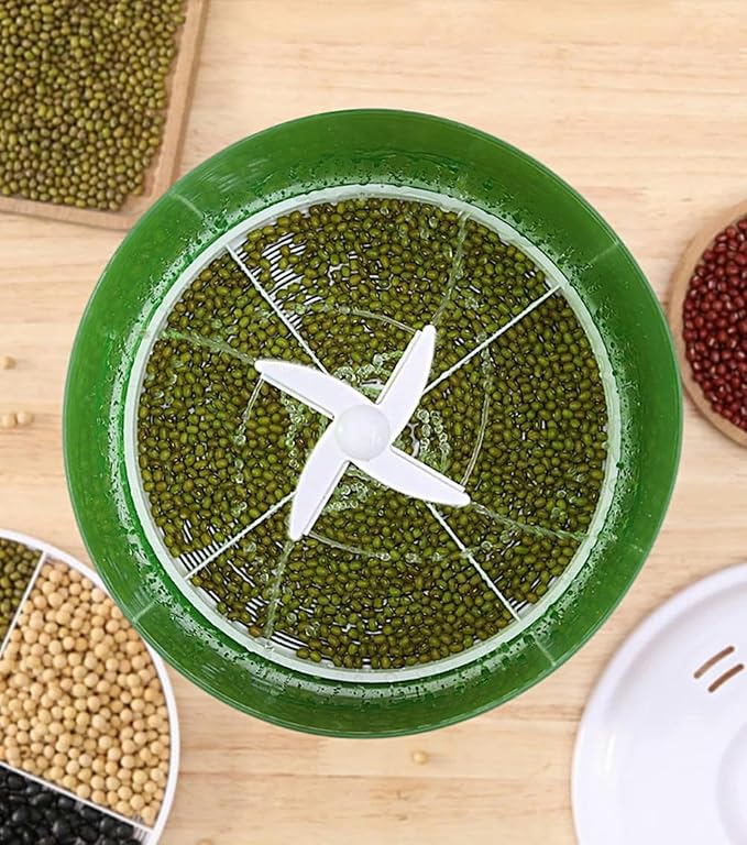 Bean Sprout Machine Automatic Water Circulation PTC Constant Temperature Electric Germination Machine DIY Large Capacity Soilless Cultivation Grain Seed Germination Kit 1