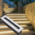 LED Landscape Lights - LED Ground Spotlights 110-240V Rectangle Outdoor Recessed Floor Lamp IP67 Waterproof Underground Light LED Decorative Lighting Buried Light(Green Light3W)