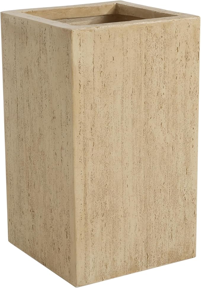 Handmade Rectangle Planter Box 27''H Travertine