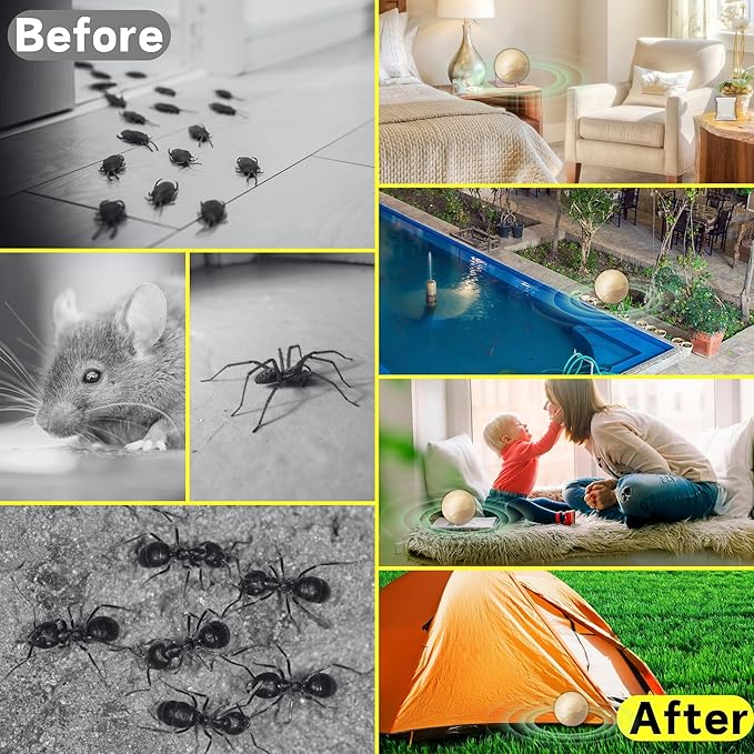 Natural Peppermint Spider Repellent Indoor Pet Safe &amp Ant Control BallsRodent Repellent for Car Engine Home Storage Fresh Mint Scent Safe for Kids and Pets