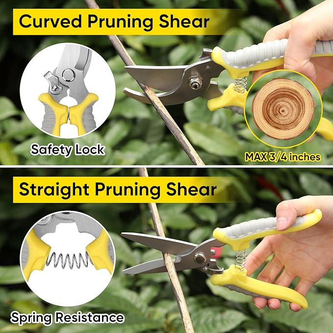 Blumway Garden Tool Sets 10 Piece Heavy Duty Gardening Tool Set Stainless Steel Gardening Hand Tools with Garden Tool Bag Garden Tool Kit for Gardening SuppliesIdeal Garden Gifts for Women Men