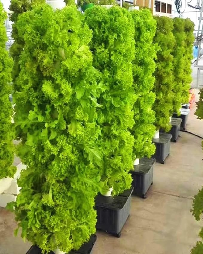 Hydroponic Growing Kits Hydroponics Tower Indoor Grow Vertical Grow Tower 15 Layer 45 Plants Sites with Pump Movable Water Tank for H
