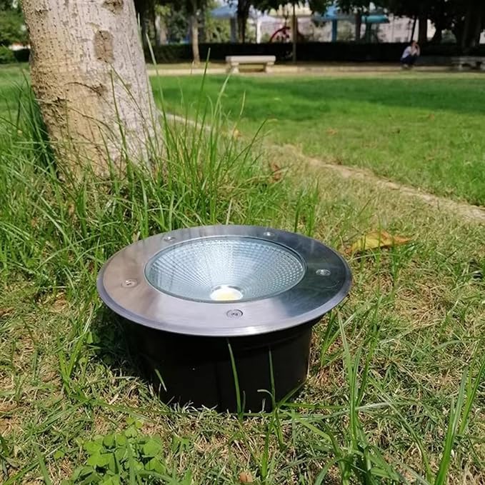 LED Underground Light IP66 Waterproof Decorative Landscape Lights AC85-110V Outdoor Recessed Ground Light for Garden Deck Step Stairs Driveway Spotlight