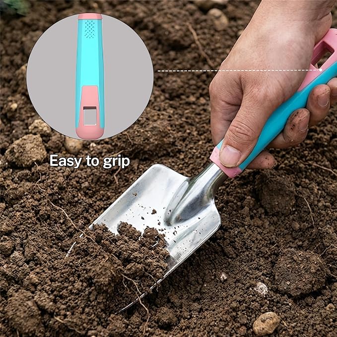Gardening Tools Kit - 27PCS Heavy Duty Gardening Tool Starter Set with Non-Slip Rubber Handle Ideal Gifts for Women and Men