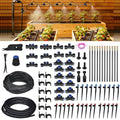 Drip Irrigation Kit for Garden Automatic Watering System with Quick Connect Fittings Adjustable Spray Nozzles Water Saving Irrigation System for Yard Greenhouse Lawn &amp Potted Plants (106FT)