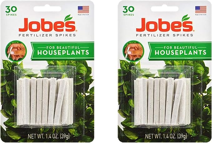 Jobe's Fertilizer Spikes for Houseplants 30-Count Pack Two Packs (60 Spikes)