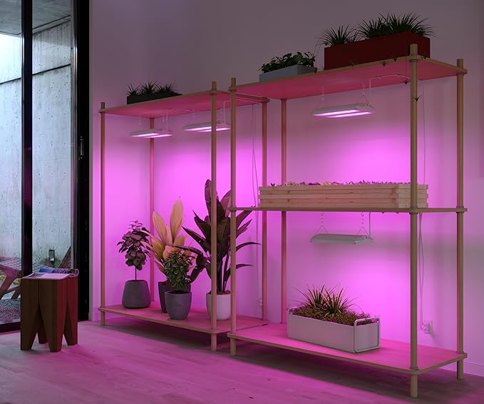 Good Earth Lighting 14-in 1-Light 78-Watt Selectable Spectrum LED Grow Light 117 PAR/PPF Auto On/Off Timer White