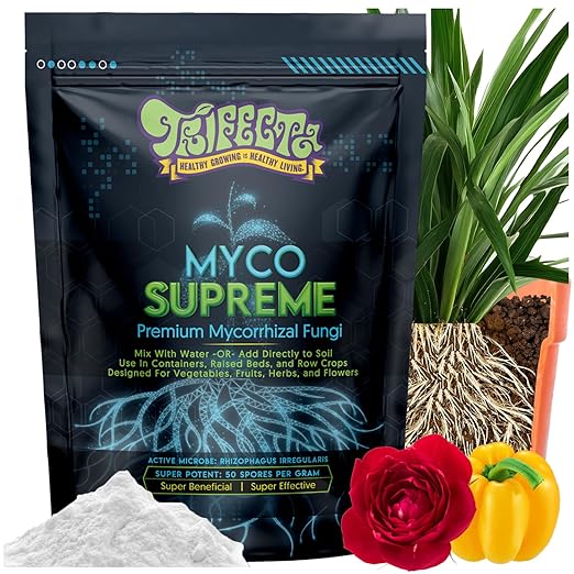 Mycorrhizal Fungi for Soil Root Stimulator for Plants Ultra Concentrated Mycorrhizae for Plants Strong Roots &amp Living Soil Trifecta Myco Supreme Plant Root Stimulator for Tree Rose and Flower