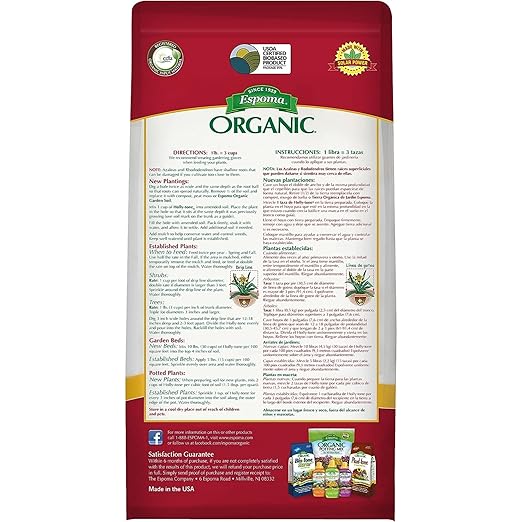 Espoma Organic Holly-Tone 4-3-4 Natural &amp Organic Evergreen &amp Azalea Plant Food 4 lb. Bag The Original &amp Best Fertilizer for All Acid Loving Plants Including Rhododendrons &amp Hydrange