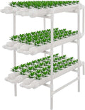 Hydroponic Grow Kit 3 Layers 108 Sites for Vegetables Salad Greens Flowers Fruits PVC Hydroponic Pipe Water Pump and Timer/1PC