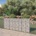 Gabion Basket Galvanized Steel Fence Raised Garden Bed Planter 78.7x7.87x33.5 Inches for Patio Yard and Commercial Landscape Design