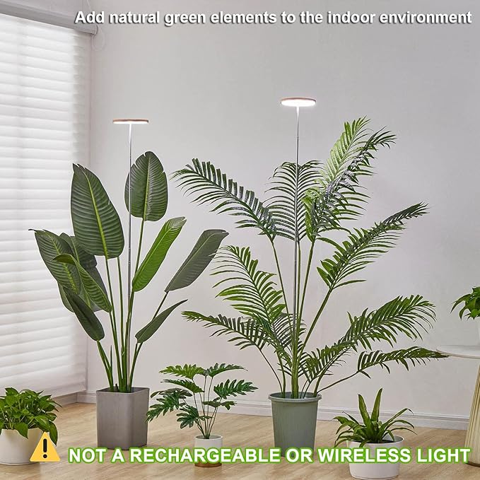 yadoker Plant Grow Light LED Growing Light Full Spectrum for Indoor PlantsHeight Adjustable Automatic Timer 5V Low Safe VoltageIdea for Large Plant Light