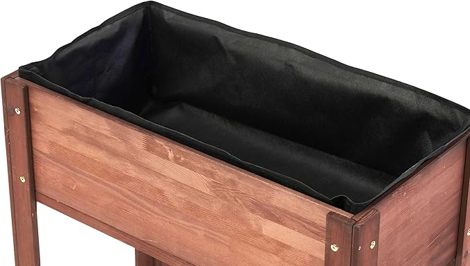 31x31x16 inch Raised Garden Bed with Legs Elevated Wooden Planter Box for Outdoor Plants Flowers Fruits Vegetable Herb Growingg