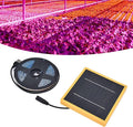 Solar Panel LED Grow Light Full Spectrum 5V Grow Light Strip 5M Waterproof 2835 LED Chip Phyto Lamps 16.4ft Flower Seed Hydroponic Light For Indoor Plants Greenhouse Hydroponic Seedling Growing Lamp
