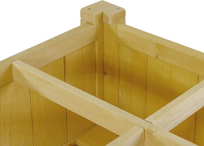 3ft Wooden Raised Garden Bed Planter Box with Shelf