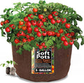 MAUI MIKE'S - Indoor Cherry Tomato Seed Grow Kit- Jiffy 7's Starter Soil Wafers - 5 Gallon Soft Pot Grow Bag- Step by Step Instructions - Grows Indoors or Outdoors - Non GMO Seeds- Makes a Great Gift.