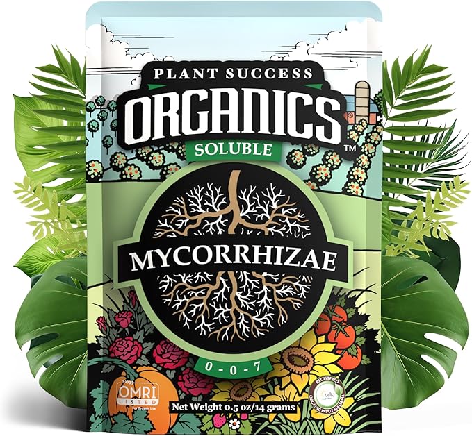 Mycorrhizal Fungi OMRI Organic Root Enhancer for Plant Success Super Potent 20 Strain ECTO and ENDO Blend for Trees Vegetables and Houseplants Beneficial Bacteria Included
