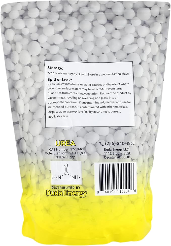 Duda Energy 5 lb Prilled Urea 46.0% Minimum Nitrogen Commercial Grade 98.5+% Purity (urea5f)