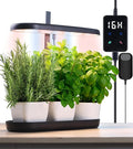 Grow Lights for Indoor Plants 20W Full Spectrum LED Grow Lamp for Indoor Garden with Intelligent Controller Height Adjustable Ideal for Home Desk Plant Lighting (Black ABS Base)