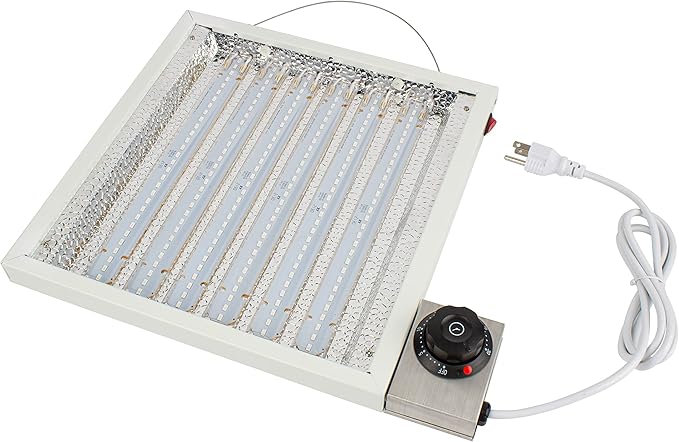 The LED Panel with UV 365nm Light 1X1Ft/50W &amp Build-in Timer120-277V Input Great for a Stand Along LED Grow Lights or Boost UV Input to get Strong and Fast Growing. (1X1Ft/50W)