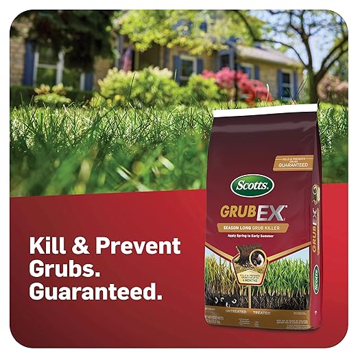 Scotts GrubEx1 Season Long Grub Killer for Lawns - Protects Lawns Up to 4 Months 5000 sq. ft. 14.35 lbs.