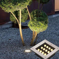 Ground LED Spotlight - Outdoor Buried Lights 24V Low Pressure Square Gardens Floor Lamp IP67 Waterproof Embedded Landscape Lights for Patio Bridge Pathway External Lighting