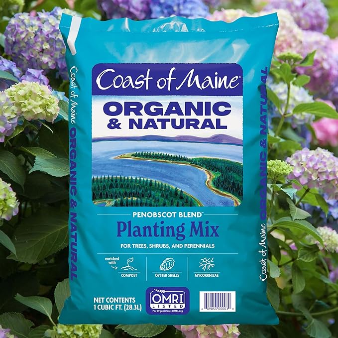 Coast of Maine Penobscot Blend 1 cu ft (Pack of 4) Organic and Natural Planting Mix for Trees Shrubs and Perennials