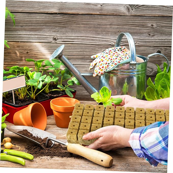 UPKOCH 100pcs Planting Cubes for Hydroponics Soilless Cultivation Blocks for Garden Plant Propagation Nutrient-Rich Starter Plugs for Growth Indoor Systems