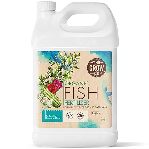 1 Gallon Organic Fish Emulsion Fertilizer for Plants - Ideal Liquid Fish Fertilizer for Plants Flowers Fruits &amp Vegetables 2-3-1 NPK - Sustainably Sourced and Hydrolyzed for Steady Growth