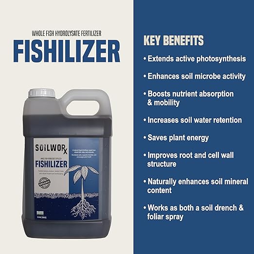 OMRI Listed Nutrient-Rich Liquid Fish Fertilizer 32 Oz (Quart)
