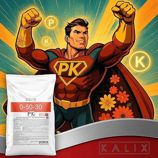 KALIX 0-50-30 Bloom Booster | Premium Water Soluble Fertilizer for Flowers Fruits &amp Ornamentals | High Phosphorus &amp Potassium Formula to Boost Flowering Root Strength &amp Crop Quality | 25