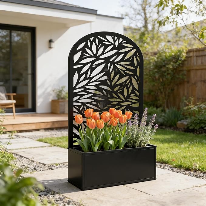 Curved Raised Garden Bed High-Capacity Planter for Maximum Edge Planting - Generous Garden Box Design Creates More Growing Space &amp Easier Access for Urban Gardens and Small Yards