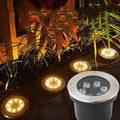 Outdoor Landscape Lights - LED Underground Light AC 220V Recessed Round Spotlight IP67 Waterproof Floor Lamp Outdoor Garden Courtyard Decorative Lighting Ground Lights Easy to Install