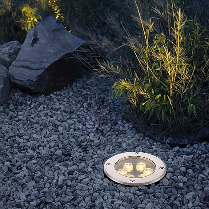 Waterproof 5W LED Underground Light Lamp AC85-265VAC Outdoor Garden Path Buried Yard Lamp Landscape Spot Lights (Green)