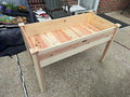 Acenova Raised Garden Bed Outdoor 48 x 24 x 30 Inch Elevated Wooden Garden Bed with Legs and Liner Raised Beds for Gardening with Grow Bag and Tool Hook Planter Box for Patio Backyard Balcony