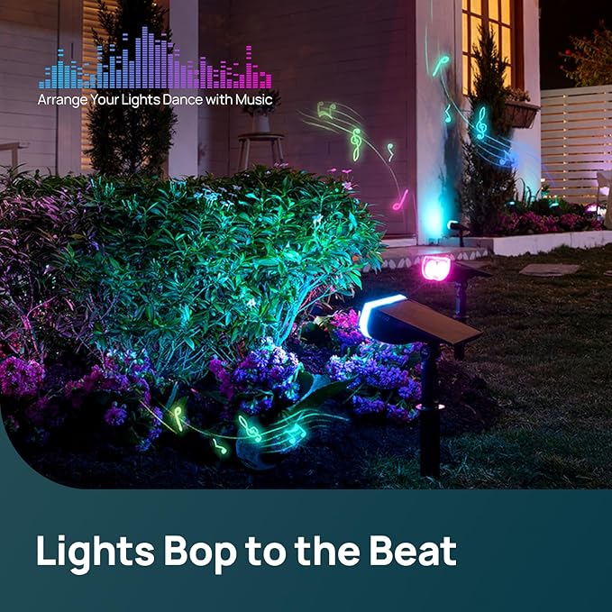 Linkind StarRay Solar Lights Outdoor Smart Solar Spot Lights Outdoor SL5C