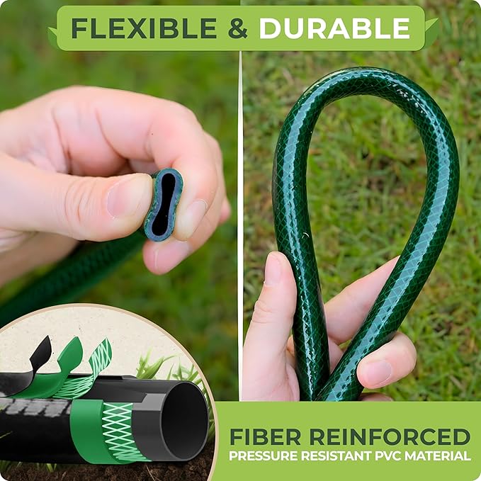 Carpathen 50 FT 1/2 Irrigation Tubing Mainline - Drip Irrigation Tubing Perfect for Push-To-Connect Garden Irrigation System or as Blank Distribution Hose for Any Gardening Project