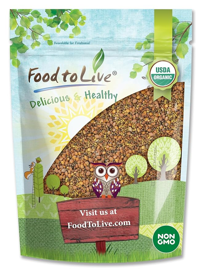 Food to Live Organic Spicy Mix of Sprouting Seeds 5 Pounds — Non-GMO Broccoli Radish Alfalfa Raw Rich Germination Rate Non-Irradiated Pure Kosher Vegan Superfood Bulk Rich in Sulforaphane
