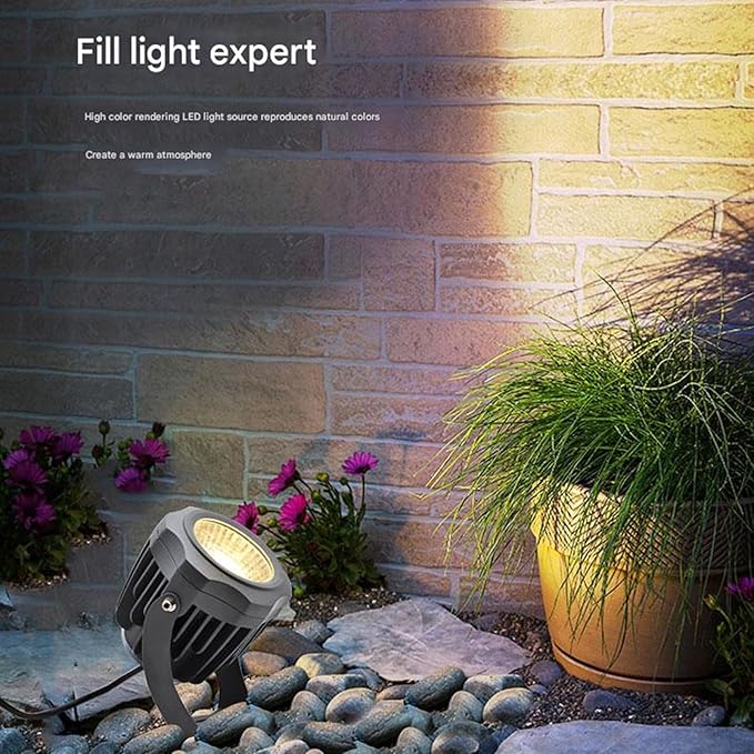 LED Beam Spot Lights COB Tree Lighting Outdoor Spotlights IP65 Waterproof Landscape Floodlights for Garden Villa Courtyard Lawn(Blue30w)