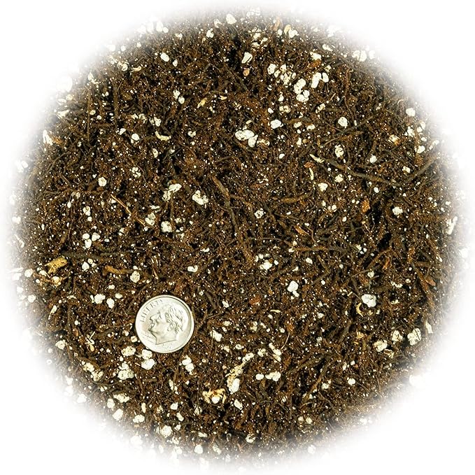 Gardenera Premium Organic Potting Soil Succulent &amp Cactus Soil Mix Fast Draining Pre-Mixed Blend - Horticultural Perlite (25%) + Peat Moss (75%) - Made in USA - 3 Quart