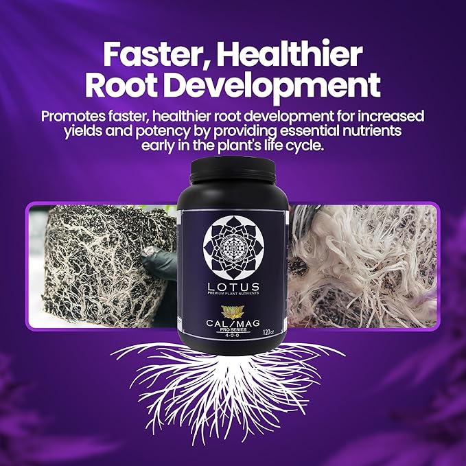 Cal/Mag Pro Series - Hydroponic Plant Nutrients - Supplement for Enhanced Plant Growth - Naturally Derived Premium Powdered Nutrient with Calcium and Magnesium for Soil Hydroponic &amp Coco Coir 12