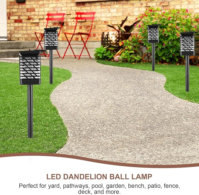 Retro Solar Landscape Light Yard Wall Light Solar Spotlight Easy Install