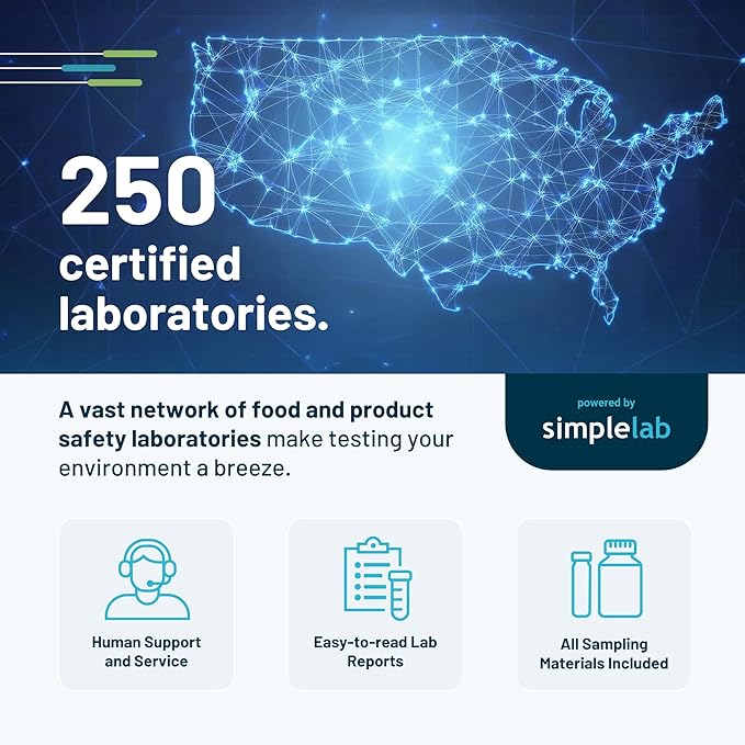 Heavy Metals in Soil Test by SimpleLab | Includes 9 compounds Including Lead Arsenic and Copper and Analysis by a Certified Laboratory | at Home Soil Lab Test | Collect Sample at Home